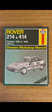 HAYNES Rover 214 & 414 1989-92 owners workshop manual - 1 85010 689 4