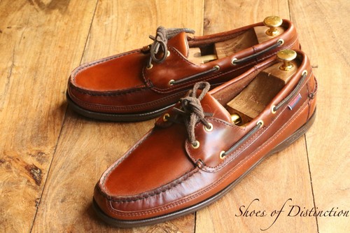 Sebago brown leather boat deck - brown,