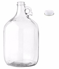 Home Brew Ohio 1 Gallon Glass Water Bottle Includes 38 mm Metal Screw Cap