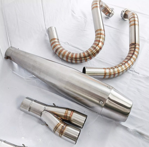Custom stainless exhaust fits - stainless,