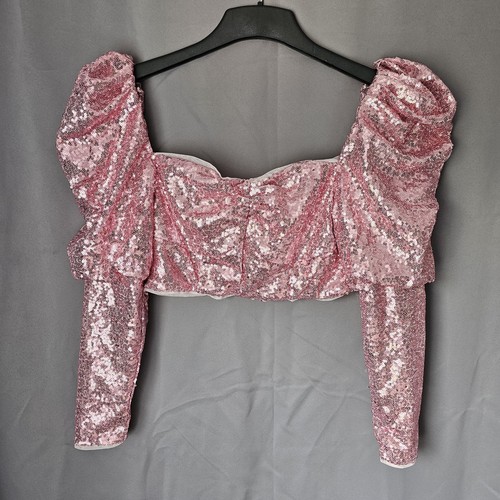 Jaded rose pink - pink, sequin