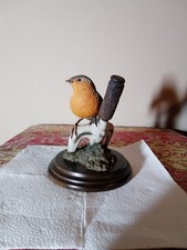 Country Artists Robin Red Breast On Fork Figurine.