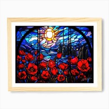 Red Poppy Remembrance Day Art
