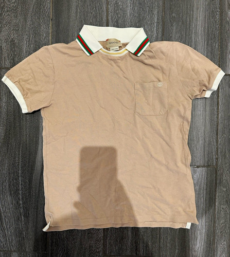 Gucci beige cotton polo - beige, shirt