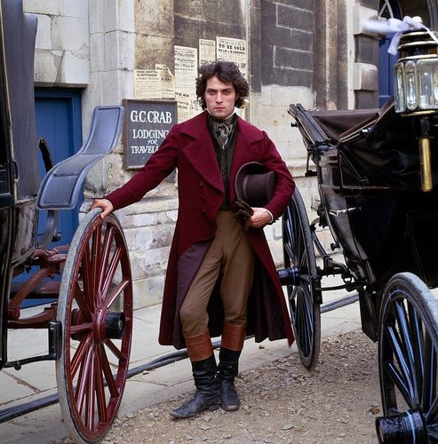 Men victorian burgundy frock - men's,