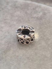 Genuine Cham Chamilia 925 Sterling Silver open swirls charm, retired. GA-67