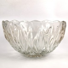 Hazel Atlas Williams Williamsport Square Shaped Glass Punch Bowl Vintage