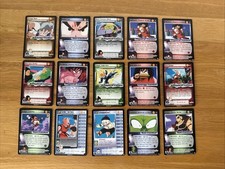 15 2000-2001 Dragon Ball Z Cards TCG Goku Krillin Yajirobe Gohan Vegeta Raditz