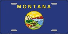 MONTANA STATE FLAG METAL AUTO
