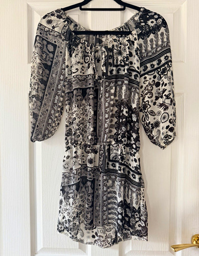 George black white floral - george,