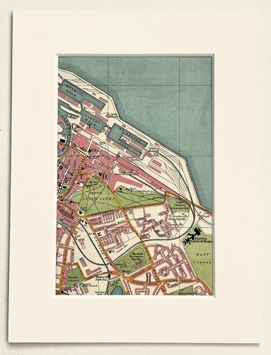Vintage 1955 edinburgh map - vintage,