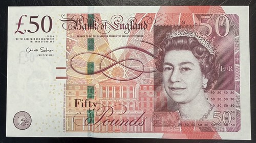 Old fifty pound - pound, note