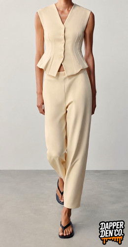 Zara beige piece set - beige,