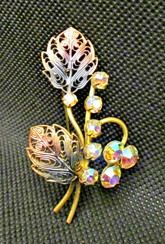 Marked austria brooch - austria, ab