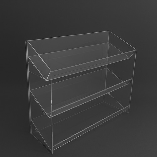 Clear acrylic tier - clear,