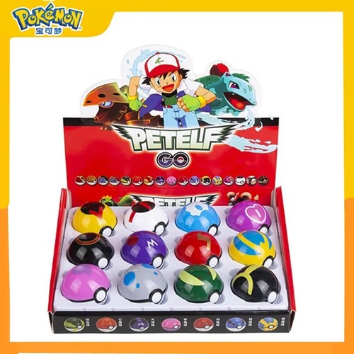 12pcs ball pokeball set kids - ball,