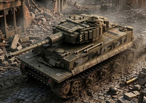 Ww2 german tiger tank - ww2, 1