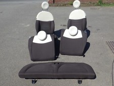 Fiat 500 2014 Front & Rear Seats Set (Brown & Cream) F949