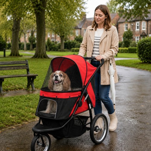 Foldable pet stroller with - foldable,