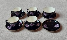 Palissy Orchid Coffee Cups
