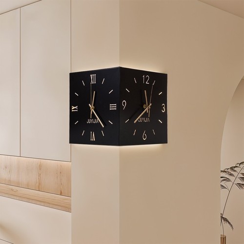 Modern corner clock - modern, square