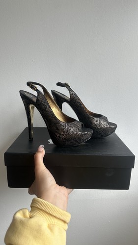 Gina metallic black and - , gold