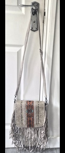 Bnwot grey fringe tassel - grey,