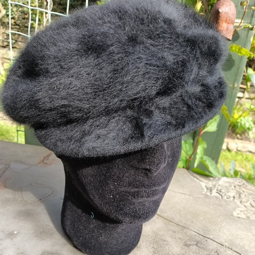 Kangol black angora baker boy - kangol,