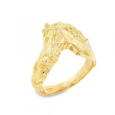 9ct Yellow Gold Horse Head
