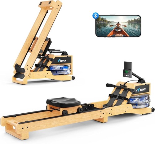 Merach foldable wood rowing - foldable,