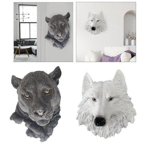 Lifelike animal head statue - lifelike,
