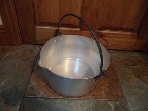 Vintage aluminium jam pan - vintage,