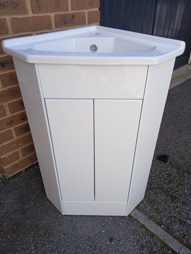 400mm corner basin unit - 400mm,