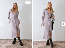 UO Chapman Midi Shirt Dress XS