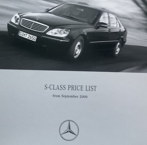 2000 mercedes benz - benz, s-class