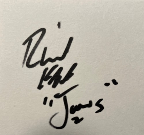 Hand signed richard kiel - hand,
