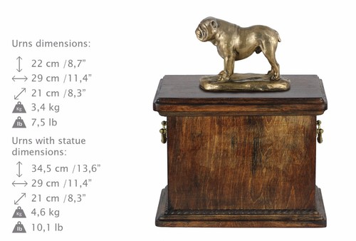 English bulldog urn - english, cold