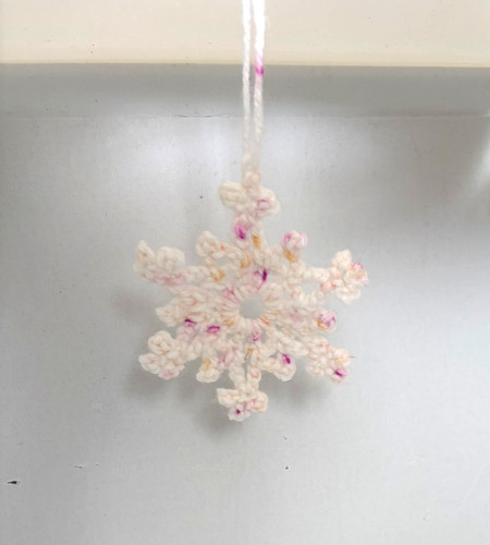 Handmade crochet snowflake - handmade,