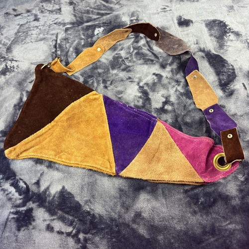 Patchwork leather sling bag - sling,