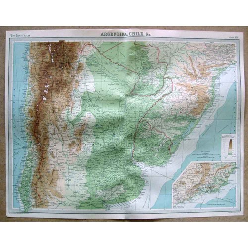Argentina and chile inset - chile, of