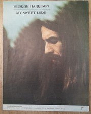 George Harrison 'My Sweet Lord' Vintage Sheet Music Highly Collectible