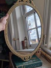 Vintage Oval Mirror French