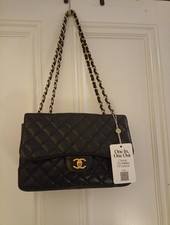 Chanel Classic Flap Black Caviar Leather Bag with Gold Hardware (PLS Read)