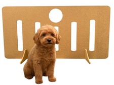See-Through Dog Gate Wooden