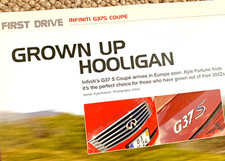 INFINITI G37S G37 S LAUNCH - FRAMEABLE ORIGINAL CLASSIC CAR ROAD TEST REVIEW