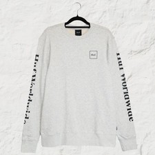HUF Essentials Crewneck Grey