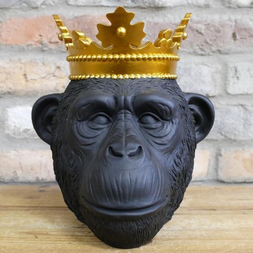Gorilla head ornament statue - head,