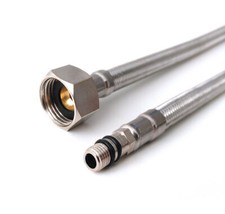 M10 1/2 BASIN FLEXI HOSE TAP PIPE SINK FLEXIBLE MONOBLOC MIXER CONNECTORS TAILS