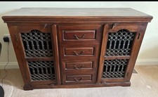 Heavy and solid sheesham style cabinet made from solid wood.