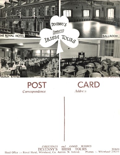 Vintage postcard royal - -, hotel